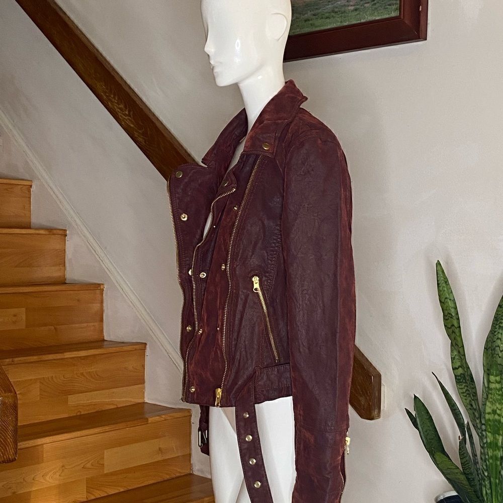 NEW Free People We The Free Melrose Vegan Moto - Picture 4 of 7